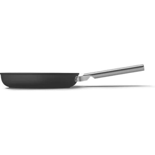 Smeg CKFF2801BLM - Koekenpan 28cm - RVS handvatten - Mat zwart Tweedehands