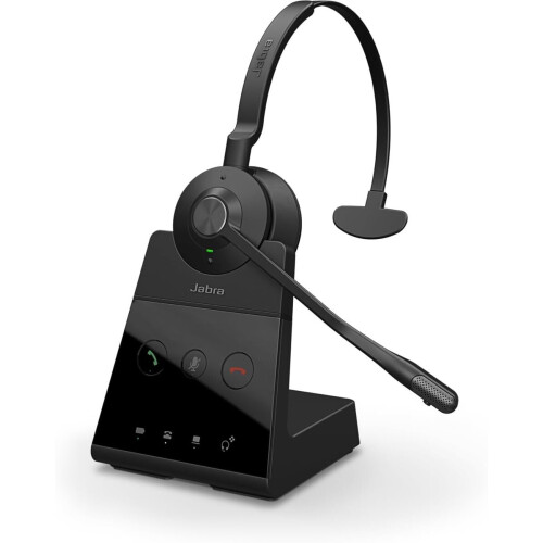 SnelShoppen - Engage 65 SE Mono Headset met Optimized Microfoon, Draadloze Bereik tot 150m, DECT Beveiliging, USB-C en Desk Phone Kabel, Refurbished Tweedehands