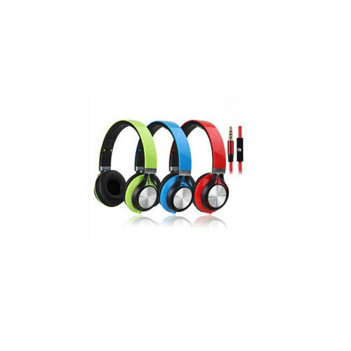 Solid Stereo Headset met microfoon, Wit/Groen, model HT-HD212