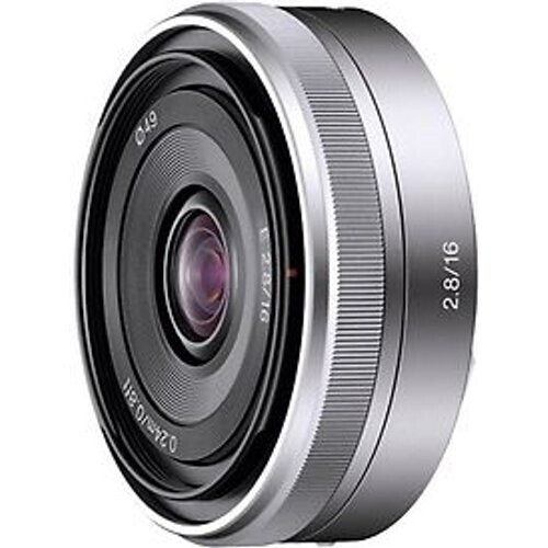 Sony E 16 mm F2.8 49 mm filter (geschikt voor Sony E-mount) zilver Tweedehands