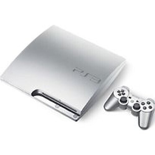 Sony PlayStation 3 slim 320 GB [K-Model, incl. draadloze controller] zilver Tweedehands