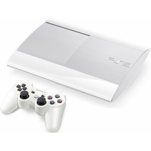 Sony PlayStation 3 super slim 500 GB - incl. draadloze controller - wit Tweedehands