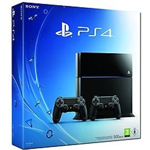 Sony PlayStation 4 (500 GB)  [incl. 2 draadloze controllers] zwart Tweedehands
