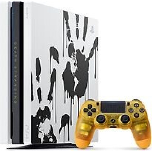 Sony PlayStation 4 pro 1 TB [Death Stranding Limited Edition incl. draadloze controller, zonder spel] wit Tweedehands