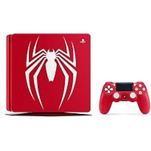 Sony Playstation 4 slim 1 TB [Spider-Man Limited Edition incl. draadloze controller] rood Tweedehands