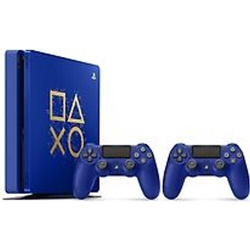 Sony PlayStation 4 slim 500 GB [Days of Play Limeted Edition incl. 2 Wireless Controller] blauw Tweedehands