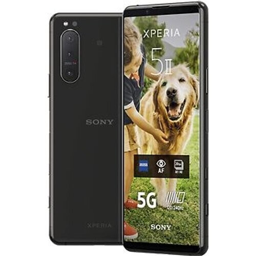 Sony Xperia 5 II 15,5 cm (6.1) Hybride Dual SIM Android 10.0 5G USB Type-C 8 GB 128 GB 4000 mAh Zwart Tweedehands