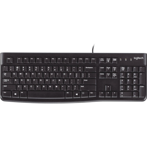 Spanish Qwerty Keyboard Logitech K120 USB (Refurbished D)