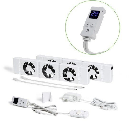 SpeedComfort Radiator Ventilator - Duo Set (2 stuks) - Sneller Verwarmen - Tot 22% Energie Besparen - Warmtepomp-geschikt - Fluisterstil