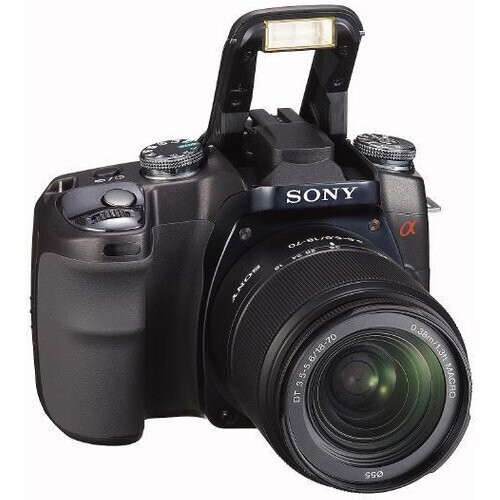 Spiegelreflexcamera Alpha DSLR-A100 - Zwart + Sony DT 18-70mm f/3.5-5.6 f/3.5-5.6 Tweedehands