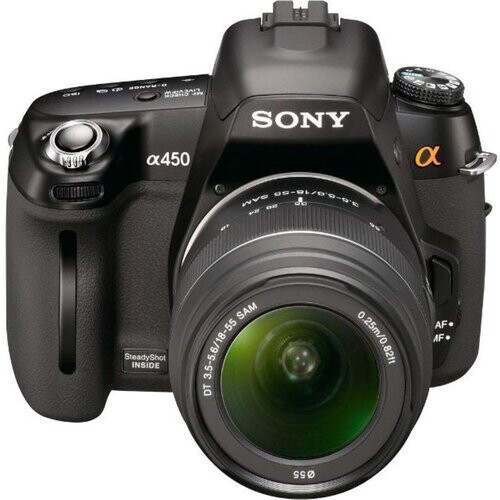 Spiegelreflexcamera Alpha DSLR-A450 - Zwart + Sony DT 18-55mm f/3.5-5.6 SAM f/3.5-5.6 Tweedehands