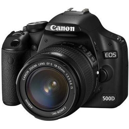 Spiegelreflexcamera 500D - Zwart + Canon EF-S 18-55mm f/3.5-5.6 IS f/3.5-5.6 Tweedehands