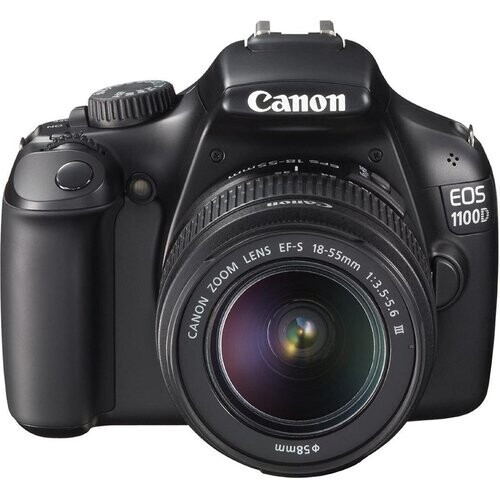 Spiegelreflexcamera Canon EOS 1100D - Zwart + Lens Canon EF-S 18-55mm f/3.5-5.6 III Tweedehands