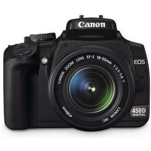 Spiegelreflexcamera EOS 450D - Zwart + Canon EF-S 18-55mm f/3.5-5.6 IS f/3.5-5.6 Tweedehands