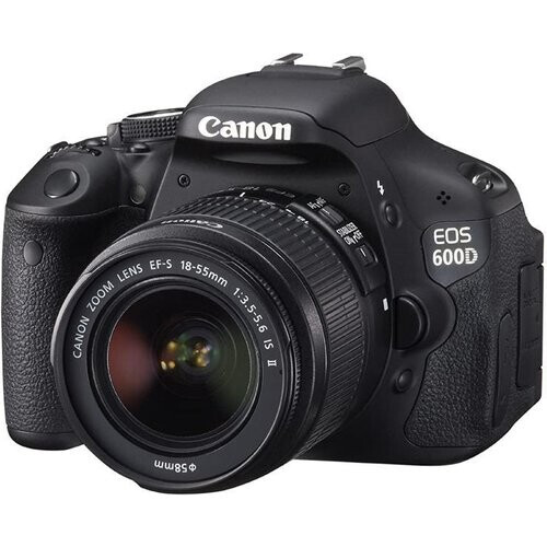 Spiegelreflexcamera EOS 600D - Zwart + Canon EF-S 18-55mm f/3.5-5.6 IS II f/3.5-5.6 Tweedehands