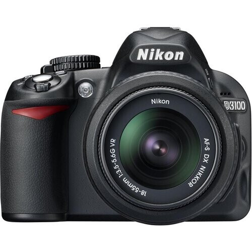 Spiegelreflexcamera D3100 - Zwart + Nikkor AF-S DX Nikkor 18-55mm f/3.5-5.6G VR + Sigma 55-200mm f/4-5.6 DC f/3.5-5.6 + f/4-5.6 Tweedehands