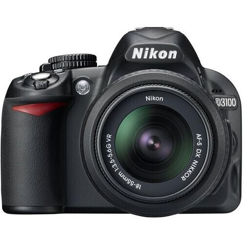 Spiegelreflexcamera D3100 - Zwart + Nikon AF-S DX Nikkor 18-55 mm f/3.5-5.6G VR f/3.5-5.6G Tweedehands