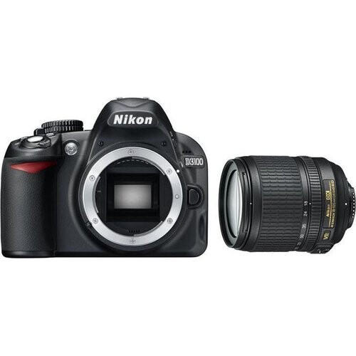 Spiegelreflexcamera D3100 - Zwart + Nikon AF-S DX Nikkor 18-55mm f/3.5-5.6G ED VR f/3.5-5.6 Tweedehands