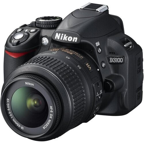 Spiegelreflexcamera D3100 - Zwart + Nikon Nikon AF-S DX Nikkor 18-55 mm f/3.5-5.6G VR f/3.5-5.6G Tweedehands
