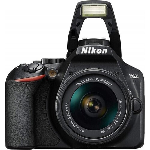 Spiegelreflexcamera D3500 - Zwart + Nikon AF-S DX Nikkor 18-55mm f/3.5-5.6G VR f/3.5-5.6 Tweedehands