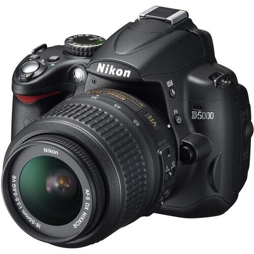 Spiegelreflexcamera D5000 - Zwart + Nikon AF-S DX Nikkor 18-55mm f/3.5-5.6G VR II f/3.5-5.6G Tweedehands