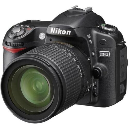 Spiegelreflexcamera D80 - Zwart + Nikon AF-S DX Nikkor 18-70mm f/3.5-4.5G ED-IF f/3.5-4.5 Tweedehands