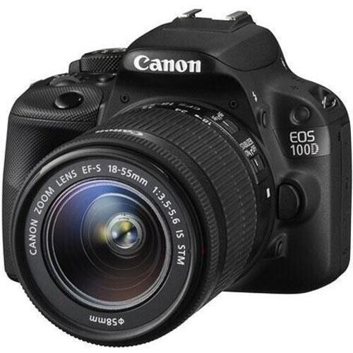Spiegelreflexcamera EOS 100D - Zwart + Canon EF-S 10-18MM 1:4.5-5.6 IS STM Tweedehands