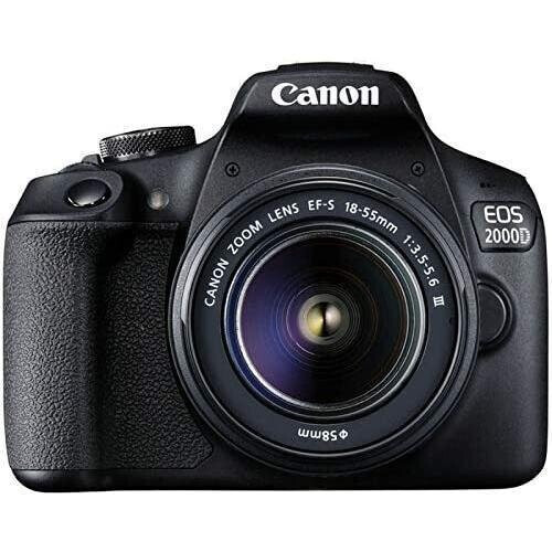 Spiegelreflexcamera EOS 2000D - Zwart + Canon EF-S III f/3.5-5.6 Tweedehands