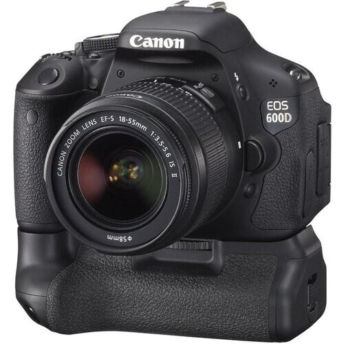 Spiegelreflexcamera EOS 600D - Zwart + Canon Zoom Lens EF-S 18-55mm f/3.5-5.6 IS II f/3.5-5.6 Tweedehands