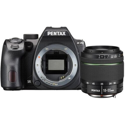 Spiegelreflexcamera K70 - Zwart + Pentax 18-50 MM Tweedehands
