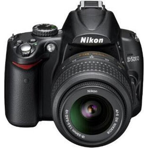 Spiegelreflexcamera Nikon D5000 - Zwart + Lens Nikon AF-S DX Nikkor 18-55mm f/3.5-5.6G VR II + Lens Nikon AF-S DX Nikkor 55-200mm f/4-5.6G ED Tweedehands