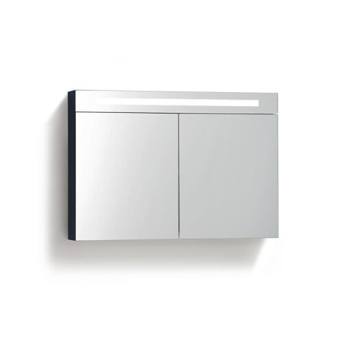 Spirit Spiegelkast - LED-verlichting - Hoogglans Antraciet - 100 x 16 x 70 cm Tweedehands