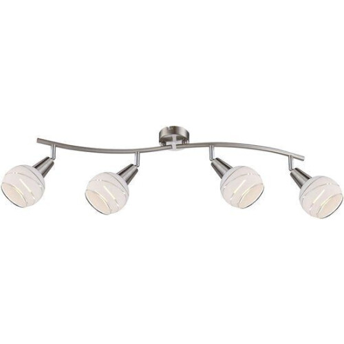 Spotserie Globo Elliot XL - Nikkel mat - 4 lichts Tweedehands