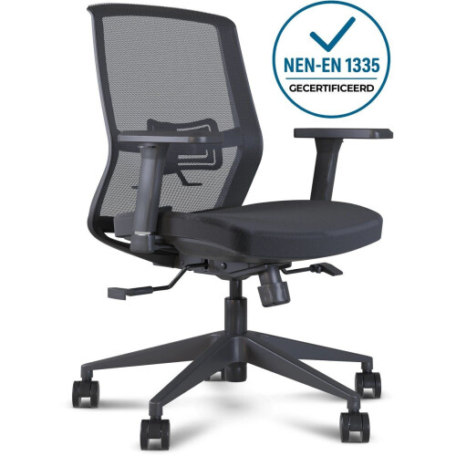 Stane® Ergonomische Bureaustoel - Bureaustoel - Verstelbare armleuningen - Max. 155 kg