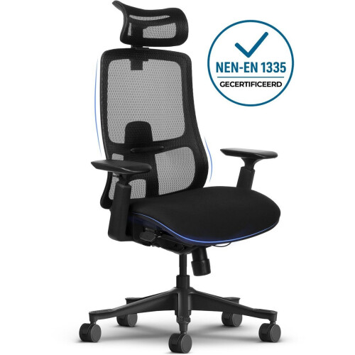 Stane Premium - Ergonomische Bureaustoel - Volledig verstelbaar - Zwart