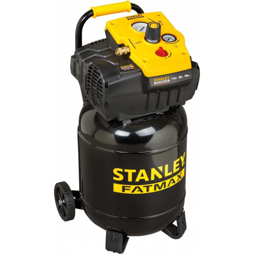 Stanley TAB 200/10/30VW FM - Luchtcompressor 10Bar - 30L - Olievrij - Zwart