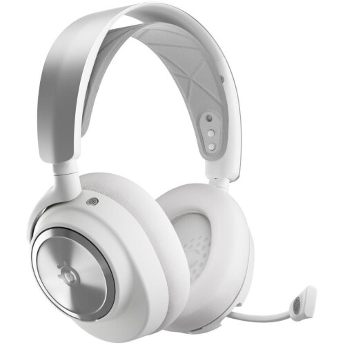 Steelseries Arctis Nova Pro Wireless - Gamingheadset - ANC 360° Ruimtelijk Geluid - Playstation Wit Zilver Tweedehands