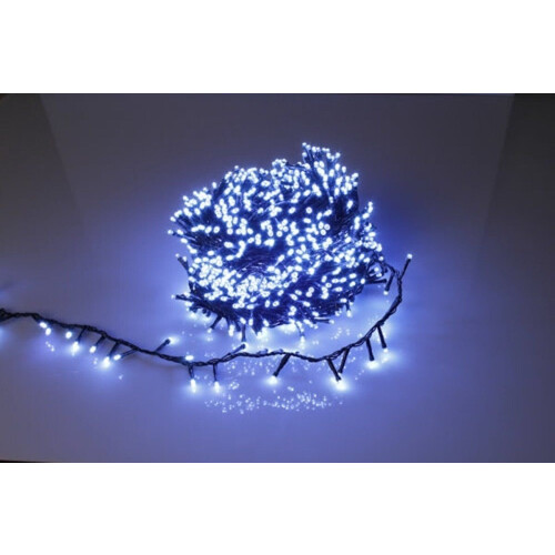 Straight light LED 16m 750L - Kerstboomverlichting - Warm wit - Groen