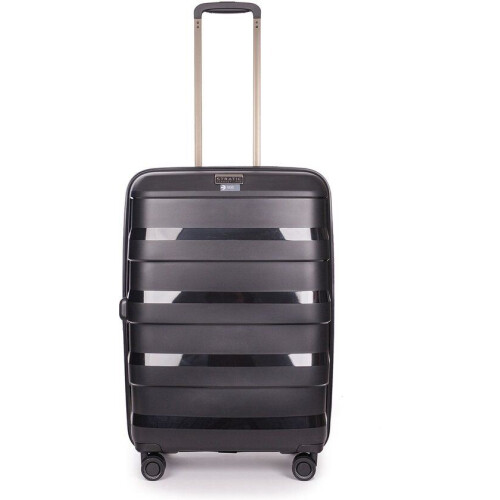 Stratic Straw+ - koffer medium - 66x45x28 cm - 65-74 L - 3,7 kg - zwart