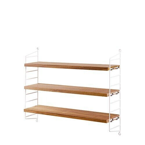 String - Pocket - eiken/wit - 60x50x15 cm