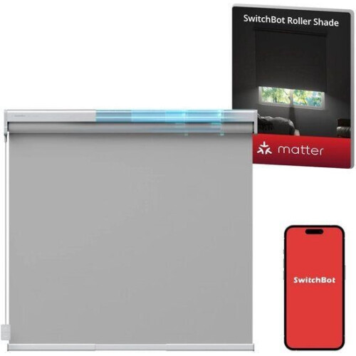 SwitchBot - Verstelbare slimme rolgordijnen - 110-140 cm - Grijs