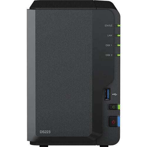 Synology DiskStation DS223 - NAS - 2x 2.5"/3.5"bays - SATA III