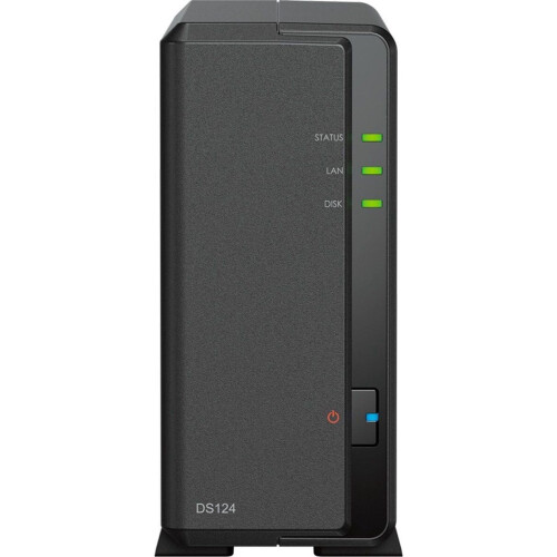 Synology DS124 - NAS - 1 bay - Zwart Tweedehands