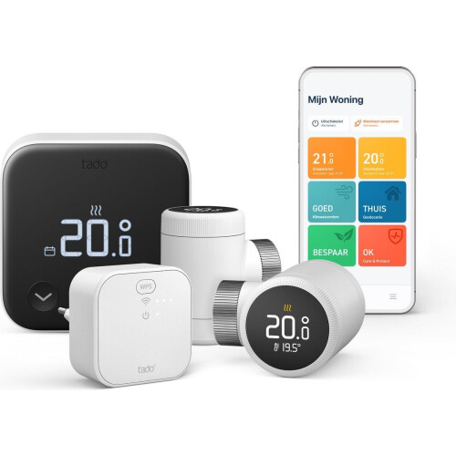 Tado Slimme Thermostaat X - Multi-Zone Bedraad - Bespaar tot 28% energie - Inclusief tado° Bridge X Tweedehands
