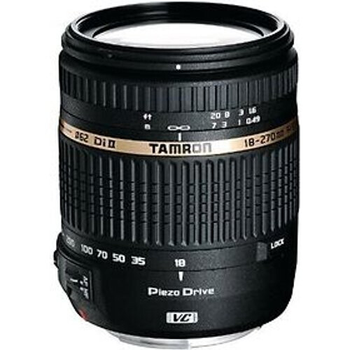 Tamron 18-270 mm F3.5-6.3 Di PZD VC II 62 mm filter (geschikt voor Canon EF) zwart Tweedehands