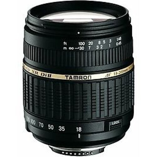 Tamron AF 18-200 mm F3.5-6.3 ASL Di IF LD XR II Macro 62 mm filter (geschikt voor Nikon F) zwart Tweedehands