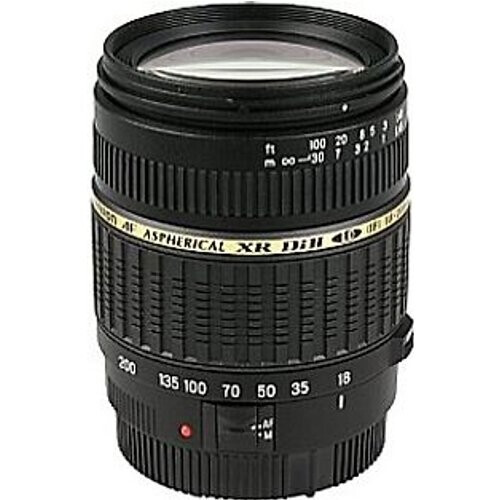 Tamron AF 18-200 mm F3.5-6.3 ASL Di IF LD XR II Macro 62 mm filter (geschikt voor Canon EF) zwart Tweedehands