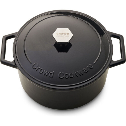 Tasman Dutch Oven en Grill - Gietijzeren Kookpot Ø29 cm - Gerecycled Gietijzer - Rood