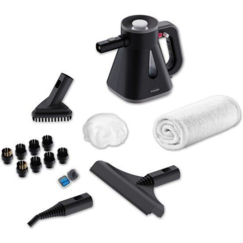 Techweise TS Compact - Handstoomreiniger - 1200W 2,5 Bar Nat & Droog functie - (15 accessoires) Tweedehands