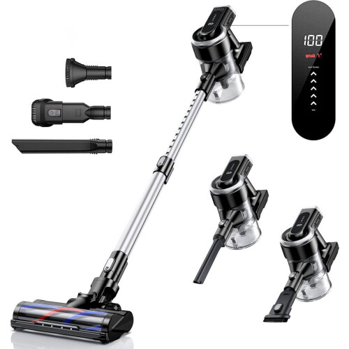 Teeco A17 - Draadloze Steelstofzuiger - 4-in-1 - Zwart